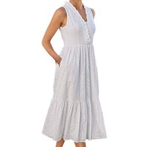 Lilly Pulitzer Shandi Midi Dress Paradise Swirl Eyelet